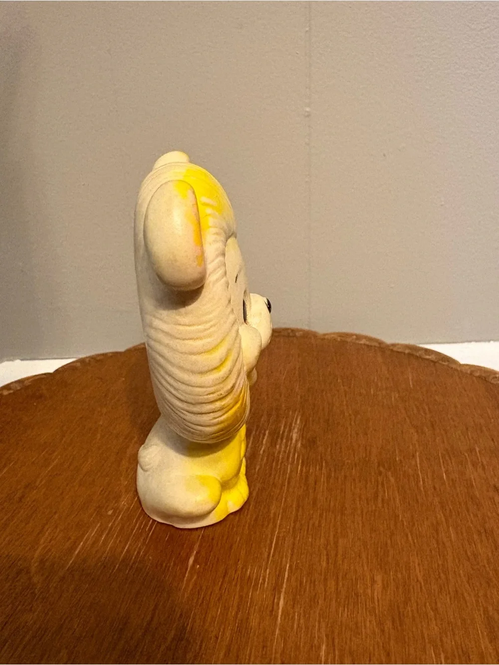 Vintage Yellow Lion Squeaky Toy